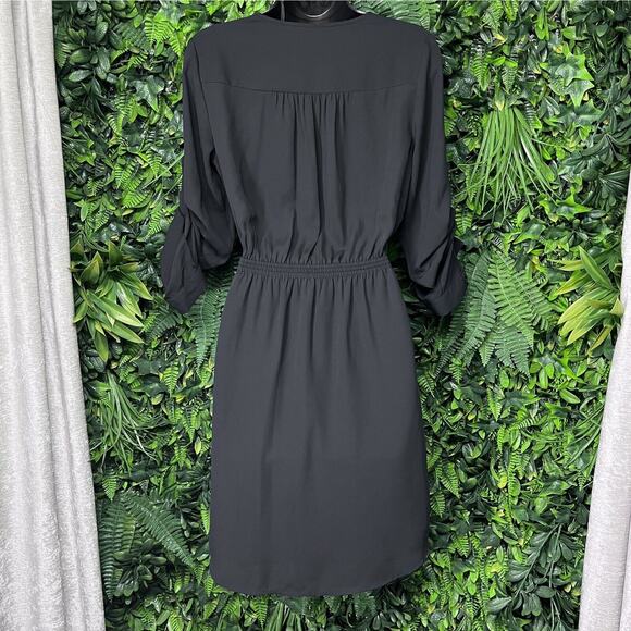 MOSSIMO Dress Women‎ XS Black Blouson Sheath Stretched Waist 2236 - Picture 7 of 7
